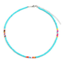 Load image into Gallery viewer, Fashion Summer Bohemian Rice Bead Necklace Sweet Handmade Clavicle Choker Solid Color Beaded Necklace Women Jewelry Gifts
