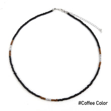 Load image into Gallery viewer, Fashion Summer Bohemian Rice Bead Necklace Sweet Handmade Clavicle Choker Solid Color Beaded Necklace Women Jewelry Gifts
