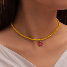 Load image into Gallery viewer, Fashion Bohemian Rice Bead Necklace Sweet Handmade Cute Flower Clavicle Choker Beaded Necklace Women Jewelry Gifts
