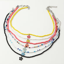 Load image into Gallery viewer, Fashion Bohemian Rice Bead Necklace Sweet Handmade Cute Flower Clavicle Choker Beaded Necklace Women Jewelry Gifts
