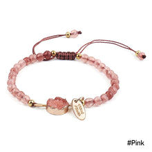 Load image into Gallery viewer, Fashion Hand-woven Stone Bracelet Creative Bracelet Pink Adjustable Rice Beads Bracelet Beaded Bracelets Women Jewelry Gifts

