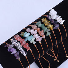 Load image into Gallery viewer, Irregular Broken Stone Woven Wax Thread Bracelet Bohemian Tiger Eye Beach Hand Rope Bracelets Fashion Women Men Jewelry Gifts
