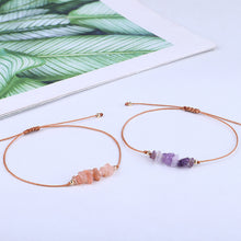 Load image into Gallery viewer, Irregular Broken Stone Woven Wax Thread Bracelet Bohemian Tiger Eye Beach Hand Rope Bracelets Fashion Women Men Jewelry Gifts
