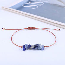 Load image into Gallery viewer, Irregular Broken Stone Woven Wax Thread Bracelet Bohemian Tiger Eye Beach Hand Rope Bracelets Fashion Women Men Jewelry Gifts
