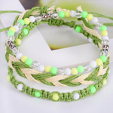 Load image into Gallery viewer, 3pcs/set Bohemian Braided Beaded Bracelets Fashion Wrist Chain Rice Beads Bracelets Handmade Creative Women Men Jewelry Gifts
