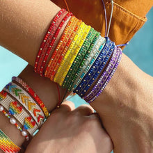 Load image into Gallery viewer, Bohemian Retro Braided Beaded Bracelets Fashion Wrist Chain Rice Beads Bracelets Handmade Creative Women Men Jewelry Gifts
