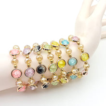 Load image into Gallery viewer, Fashion Popping Crystal Bracelets Colorful Wrist Chain Bracelets Handmade Creative Elegant Girls Women Jewelry Gifts
