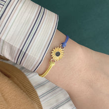 Load image into Gallery viewer, Fashion Couple Contrasting Colors Daisy Bracelets Wrist Chain Bracelets Yellow Blue Creative Romantic Rope Women Men Jewelry Gifts
