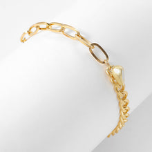 Load image into Gallery viewer, Fashion Couple Splicing Love Heart Magnets Bracelets Punk Wrist Chain Bracelets Creative Romantic Rope Women Men Jewelry Gifts
