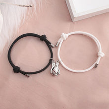 Load image into Gallery viewer, Fashion Adjustable Palm Magnetic Couple Bracelets for Lover Friendship Bracelets Braid Rope Handmade Knitted Women Men Jewelry
