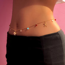 Load image into Gallery viewer, Sexy Vintage Belly Chain Shell Beach Body Chain Belt Starfish Pearls Streetwear Summer Women Waist Chain Fashion Body Jewelry

