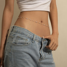 Load image into Gallery viewer, Sexy Vintage Belly Chain Thin Beads Link Body Chain Waist Chain Belt Pearls Streetwear Summer Women Fashion Body Jewelry
