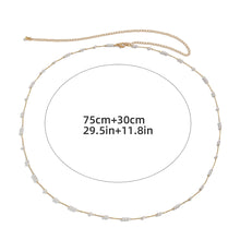 Load image into Gallery viewer, Sexy Vintage Belly Chain Thin Beads Link Body Chain Waist Chain Belt Pearls Streetwear Summer Women Fashion Body Jewelry
