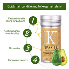 Load image into Gallery viewer, Broken Hair Styling Gel Cream Hair Wax Stick Gel Cream Hair Styling Frizz Fixed Fluffy Children Men and Women Styling Wax

