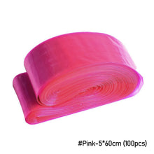 Load image into Gallery viewer, 100pcs/bag Disposable Pink Tattoo Clip Cord Sleeves Covers Bags Tattoo Machine Tattoo Accessory Medicals Plastic Avoid Allergy
