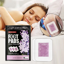 Load image into Gallery viewer, Cleansing Herbal Deep Foot Pad Detox Foot Patches Pad Lavender Stress Relief Deep Sleep Body Toxins Feet Slimming Foot Pads

