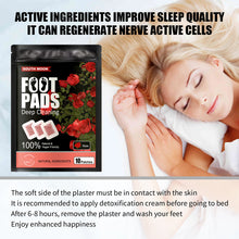 Load image into Gallery viewer, Cleansing Herbal Deep Foot Pad Detox Foot Patches Pad Lavender Stress Relief Deep Sleep Body Toxins Feet Slimming Foot Pads
