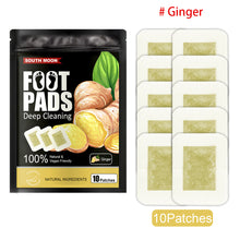 Load image into Gallery viewer, Cleansing Herbal Deep Foot Pad Detox Foot Patches Pad Lavender Stress Relief Deep Sleep Body Toxins Feet Slimming Foot Pads
