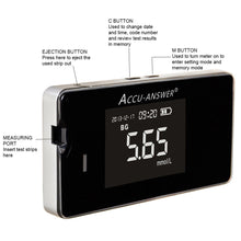 Load image into Gallery viewer, 4 in1 Multi-Function Cholesterol Meter Uric Acid&amp;Hemoglobin Blood Glucose Test strips kit for Diabetes Gout Device with Lancets

