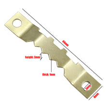Load image into Gallery viewer, 100Sets Gold Saw Tooth Hangers for Wood Frame Canvas Picture Frame Hanging Hooks with Screws Sawtooth Hangers 45*8mm DIY Hardware Tools
