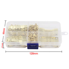 Load image into Gallery viewer, 100Sets Gold Saw Tooth Hangers for Wood Frame Canvas Picture Frame Hanging Hooks with Screws Sawtooth Hangers 45*8mm DIY Hardware Tools
