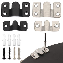 Load image into Gallery viewer, 304 Stainless Steel Wall Hook Picture Frame Keyhole Hanger Z Clip Sofa Bed Cabinet Board Interlocking Flush Mount Bracket Furniture Connector
