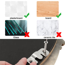 Load image into Gallery viewer, 304 Stainless Steel Wall Hook Picture Frame Keyhole Hanger Z Clip Sofa Bed Cabinet Board Interlocking Flush Mount Bracket Furniture Connector
