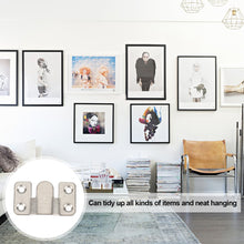 Load image into Gallery viewer, 304 Stainless Steel Wall Hook Picture Frame Keyhole Hanger Z Clip Sofa Bed Cabinet Board Interlocking Flush Mount Bracket Furniture Connector

