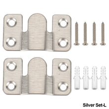 Load image into Gallery viewer, 304 Stainless Steel Wall Hook Picture Frame Keyhole Hanger Z Clip Sofa Bed Cabinet Board Interlocking Flush Mount Bracket Furniture Connector
