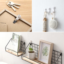 Load image into Gallery viewer, 20pcs/set Photo Frame Hanging Hook White Painting Hook Plastic Invisible Wall Hooks Mount Photo Picture Nail Hook Hanging Hangers
