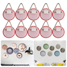 Load image into Gallery viewer, 20pcs/set Plate Hanger Hook Invisible Wall Decoration Frame Hanger Hook Round Ceramic Plate Painting Hook
