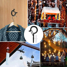 Load image into Gallery viewer, 6pcs Screw-In Ceiling Hooks Hanger with Expansion Screws Lights Wire Hanger Hooks Screw Hooks Wall Cabinet Ceiling Hooks For Outdoor Wirelight House Garage Party Christmas
