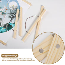 Load image into Gallery viewer, Magnetic Poster Hanger Frame Pine Wood Hanger Frame Natural Painting Photo Frame Canvas Wall Art Craft Frame Art Hanger
