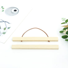 Load image into Gallery viewer, Magnetic Poster Hanger Frame Pine Wood Hanger Frame Natural Painting Photo Frame Canvas Wall Art Craft Frame Art Hanger
