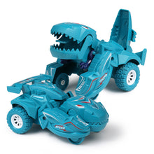 Load image into Gallery viewer, Transforming Dinosaur Car Toys Transformation Car Toys Inertial Sliding Dino Car Automatic Transform Toy Boys Kids Birthday Toy
