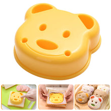 Load image into Gallery viewer, Cartoon Bear Breakfast Sandwich Mold Bread Biscuit Embosser DIY Cake Tool Rice Roll Onigiri Making Mold Kicthen Accessories

