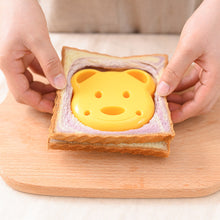 Load image into Gallery viewer, Cartoon Bear Breakfast Sandwich Mold Bread Biscuit Embosser DIY Cake Tool Rice Roll Onigiri Making Mold Kicthen Accessories

