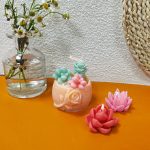 Load image into Gallery viewer, DIY Succulent Candle Silicone Mold Succulent Plants Resin Gypsum Figurine Mould Handmade Ornament Desk Decoration Craft Mold Eposy Tools Accessories
