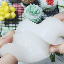 Load image into Gallery viewer, DIY Succulent Candle Silicone Mold Succulent Plants Resin Gypsum Figurine Mould Handmade Ornament Desk Decoration Craft Mold Eposy Tools Accessories
