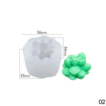 Load image into Gallery viewer, DIY Succulent Candle Silicone Mold Succulent Plants Resin Gypsum Figurine Mould Handmade Ornament Desk Decoration Craft Mold Eposy Tools Accessories

