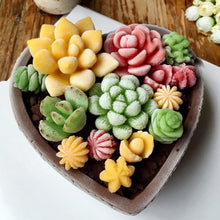 Load image into Gallery viewer, DIY Succulent Candle Silicone Mold Succulent Plants Resin Gypsum Figurine Mould Handmade Desk Decoration Ornament Craft Mold Eposy Tools Accessories
