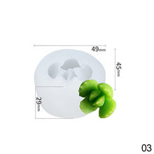 Load image into Gallery viewer, DIY Succulent Candle Silicone Mold Succulent Plants Resin Gypsum Figurine Mould Handmade Desk Decoration Ornament Craft Mold Eposy Tools Accessories
