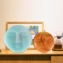 Load image into Gallery viewer, Minimalist Style Moon Face Silicone Candle Mold DIY Handmade Heart Ornaments Soap Plaster Handicrafts Mould
