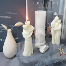 Load image into Gallery viewer, DIY 3D Romantic Couple Portrait Lovers Silicone Candle Mold Carving Art Aromatherapy Plaster Home Decoration Mold Wedding Gift
