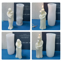 Load image into Gallery viewer, DIY 3D Romantic Couple Portrait Lovers Silicone Candle Mold Carving Art Aromatherapy Plaster Home Decoration Mold Wedding Gift
