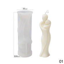 Load image into Gallery viewer, DIY 3D Romantic Couple Portrait Lovers Silicone Candle Mold Carving Art Aromatherapy Plaster Home Decoration Mold Wedding Gift
