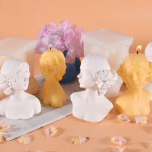 Load image into Gallery viewer, Glamour Blindfolded Girl Portrait Silicone Candle Mold DIY Rose Girl Candle Soap Resin Making Mold Gifts Craft Home Decor
