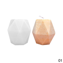 Load image into Gallery viewer, 3D Polygonal Shape Candle Silicone Mold Resin Soap Plaster Geometry Mould Handmade Desk Decoration Ornament Craft Mold Eposy Tools Accessories
