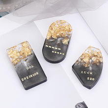 Load image into Gallery viewer, 5pcs/set 3mm Alphabet Letters Numbers Glitter Stikers for Epoxy Resin Mold Decorative Stickers Gold Silver Letters Numbers UV Epoxy Resin Fillings Material
