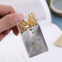 Load image into Gallery viewer, 5pcs/set 3mm Alphabet Letters Numbers Glitter Stikers for Epoxy Resin Mold Decorative Stickers Gold Silver Letters Numbers UV Epoxy Resin Fillings Material
